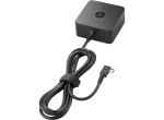 HP 45W USB USB-C vahelduvvooluadapter toiteadapter/inverter Siseruumides Must