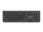 Juhtmega USB-klaviatuur NATEC NKL-1151 &mdash; Must, CZ-SK (slovaki) paigutus, 104 klahvi, USB-juhtmega, 1,8 m kaabel