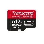 Transcend USD710S microSDXC m&auml;lukaart 512 GB, SD Express PCIe, lugemiskiirus 900 MB/s, kirjutuskiirus 780 MB/s, klass 3 (U3), V30 (TS512GUSD710S)