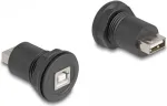 DeLOCK USB 2.0 Type-B to Type-A sisseehitatud pistik must 66744