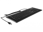 Klaviatuur DeLOCK 12672 Office USB QWERTZ Saksa Must
