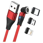 USB-kaabel RealPower MagneticCharge3 1m USB A punane