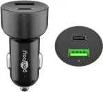 Goobay 39908 laadija mobiilseadmetele Nutitelefon - Tahvelarvutid Must Sigaretis&uuml;&uuml;taja adapter Kiirlaadimine Auto (39908)