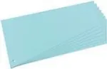 Herlitz 10836526 vahelehed, trapetsikujulised, manillapapp, A4, augustatud, 120 x 230 mm, sinised