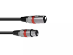 Audio kaabel XLR 3-pin Omnitronic 3022052R 7.5 m Must