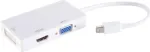 shiverpeaks &reg;-BASIC-S--Adapter-Mini DisplayPort Plug to HDMI/DVI/VGA Socket, White (BS10-01015)