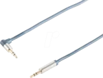 shiverpeaks sp-PROFESSIONAL Audio-Cable 3 m 2 x 3.5mm Blue - Chrom (SP30823)