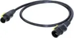 Neutrik toite&uuml;henduskaabel [1x PowerCon-pistikupesa - 1x PowerCon-pistik] 3,00 m Must, Kollane (NKPF-M-A-3)