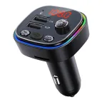 FM-saatja VAKOSS TC-B439K Bluetooth USB, 87,5&ndash;108 MHz, microSD/USB taasesitus, 5V/3,1A v&auml;ljund, RGB-ekraan