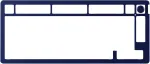 Mehaaniline klaviatuur KINGSTON HyperX Alloy Rise 75 Top Plate Navy Blue (mudel 85U15AA)