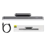 Baseus Magnetic Stepless Desk Lamp with Touch Panel, Grey
