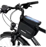 ILIKE Wozinsky Universal Frame Bike Bag Bicycle Pannier Waterproof Phone Case 1.5L Black (WBB26BK)