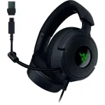Razer Kraken V4 X - Juhtmega PC-m&auml;ngude peakomplekt (TriForce 40 mm draiverid, sisset&otilde;mmatav kardioidmikrofon, 7.1 ruumiline heli, Chroma RGB arvutile, konsoolile ja telefonile)