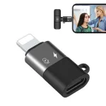 PULUZ Lightning to USB-C OTG Adapter for iPhone, Black (PU649B)
