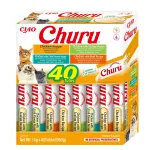 Kassimaiused INABA Churu Variety Box &mdash; kanapastamaitsed, 40 &times; 14 g, teravilja-, gluteeni- ja sojavabad
