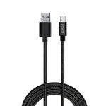 Savio CL-129 USB-kaabel 2 m USB 2.0 USB A USB C Must