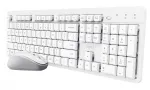 Trust Ody II klaviatuur koos hiirega Kodu/Kontor RF juhtmevaba QWERTY USA inglise keel Valge