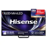 HISENSE 75 tolli 4K Ultra HD Smart TV (DLED, VIDAA U5.0, HDR10, Dolby Vision, 60Hz, 8ms, 3 HDMI, 2 USB, LAN, Wi-Fi, Bluetooth, VESA 400x400, 25.5kg)