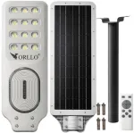 ORLLO 400W p&auml;ikeseenergia LED-t&auml;navavalgusti 28W paneeliga, liikumisanduri ja puldiga, 2713LM, 6500K
