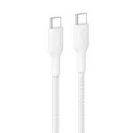 Belkin BOOSTCHARGE Punutud USB-C to USB-C kaabel 60W PD 2m Valge