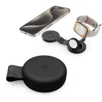 Twelve South ButterFly SE 2-in-1 Qi2 MagSafe laadija iPhone'ile ja Apple Watchile, must