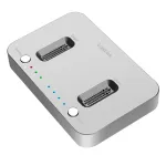 LogiLink USB 3.2 Gen2 dokkimisjaam, 2 pesaga, M.2 NVMe SSD jaoks, kloonimisfunktsiooniga