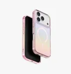 UNIQ Iridescia MagClick laadimiskorpus iPhone 17 Pro jaoks &ndash; Pink Prism