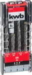 kwb 109145 karbiid-kivipuuride spiraalpuuride komplekt, 8 osa, 3-10 mm
