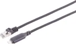 S CONN MAXIMUM CONNECTIVITY USB-C LAN-adapteri kaabel 1G, USB Type C - RJ45, alumiinium, must, 5m (14-51055)