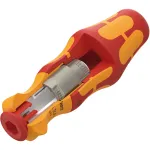 837 i RA Kraftform Kompakt VDE Handhalter mit Ratschenfunktion, Schraubendreher rot/gelb, f&uuml;r Wera VDE-Wechselklingen