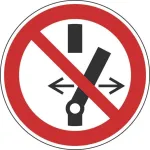 HEIN Industrieschilder keelum&auml;rk &ldquo;Mitte l&uuml;litada&rdquo; ASR/ISO magnetkile &uuml;mmargune 100 mm (27546)