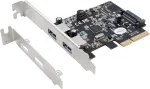 EXSYS EX-12001-2 PCIe x2 madala profiiliga USB 3.2 Gen 2x2 adapter
