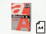 V&auml;rviline paber Double A, 80 g, A4, 500 lehte, punane