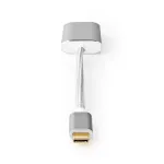 Video kaabli adapter Nedis CCTB64480AL02 0,2m USB USB-C DisplayPort h&otilde;bedane