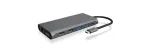 ICY BOX IB-DK4050-CPD Juhtmega USB 3.2 Gen 1 (3.1 Gen 1) USB-C Antratsiit