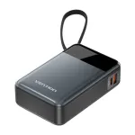 Kaasaskantav akupank Vention FHYB0 20000mAh 65W, 2&times; USB-C, 1&times; USB-A, must