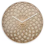 NeXtime klok 3149be Sun Large, &Oslash;50 cm, Seinale, Beež