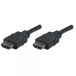 Manhattan HDMI-kaabel, 1080p@60Hz (High Speed), 7,5 m, isane-isanele, must, t&auml;ielikult varjestatud, kullatud kontaktidega, eluaegne garantii