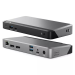 ALOGIC DUPRDX2-100 Prime DX2 universaalne kahe 4K-ekraani USB-C dokkimisjaam, 2x DP, 1GbE, 100 W PD