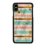 Kaitsev nutitelefoni &uuml;mbris iKins iPhone XS Max jaoks &mdash; Pop Mint Must, k&otilde;va kest k&otilde;rgendatud servadega