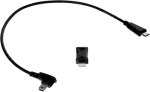 USB-andmekaabel No name microUSB-mikroUSB-le ja Lightning, must, mudel 0-07-0258-0.08_LF