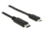USB-kaabel DeLOCK 0,5m USB2.0-C Micro-USB B Must