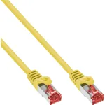 InLine paigalduskaabel S/FTP PiMF Cat.6 250MHz PVC CCA kollane 0.25m