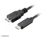 USB kaabel Akasa C/micro-B 1m Must