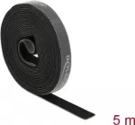 Kinnitusteip DeLOCK Velcro teip rullis L 5 m x L 15 mm must