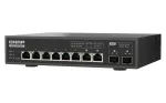 QNAP QSW-L3208-2C6T v&otilde;rgul&uuml;liti hallatav L2 10G Ethernet (100/1000/10000) lauaarvuti must