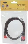 HDMI-kaabel DeLOCK 1 m HDMI Type A standardne must punane