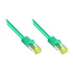 RJ45 &uuml;henduskaabel Cat.7 toorkaabli ja riivikaitsega (RNS&reg;), S/FTP, PiMF, halogeenivaba, 600MHz, OFC, roheline, 5m, Good Connections&reg; (8070R-050G)