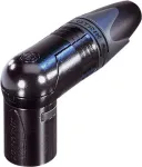 Neutrik XLR Connector Plug, nurkne Pooluste arv: 5 Must NC5MRX-B 1 tk (NC5MRX-B)