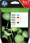 HP 953XL tindikassett Originaal Suur (XL) tootlus Must, ts&uuml;aan, magenta, Kollane